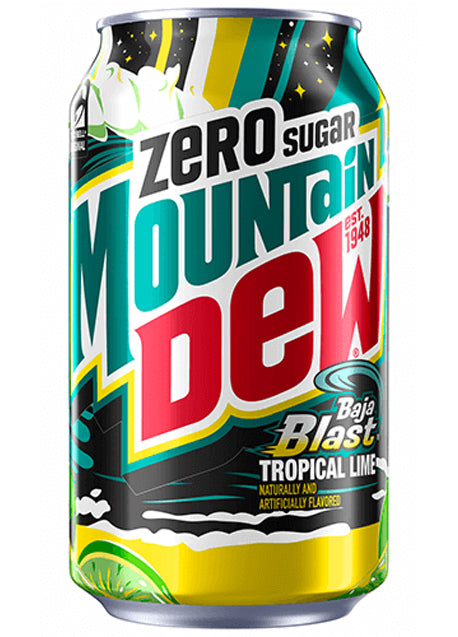 Mountain Dew Baja Blast Zero USA Original 355ml