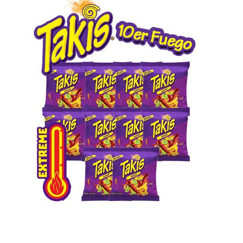 10er Bundle Takis Fuego 28g [Best By / MHD 03.01.2024] günstig für nur #price_variant_lowest# kaufen bei Sweet Ranch
