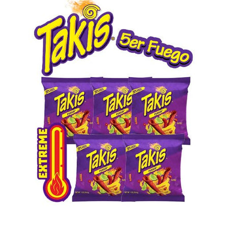 5er Bundle Takis Fuego 28g [Best By / MHD 03.01.2024] günstig für nur #price_variant_lowest# kaufen bei Sweet Ranch