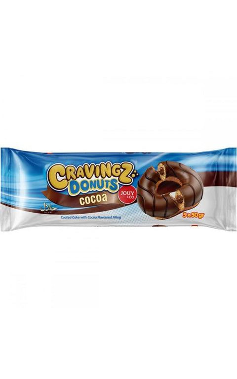 Cravingz Donuts Cocoa 5 Stück 200g [BEST BY / MHD 15.03.2024] günstig für nur #price_variant_lowest# kaufen bei Sweet Ranch